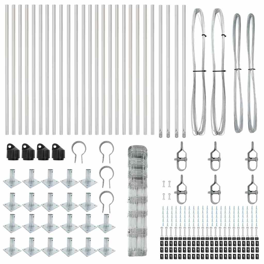 Zaunpfosten Galvanisiert 50 x 1 m Stahl