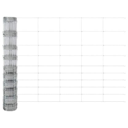 vidaXL Poteau de clôture galvanisé 50 x 1,2 m Acier