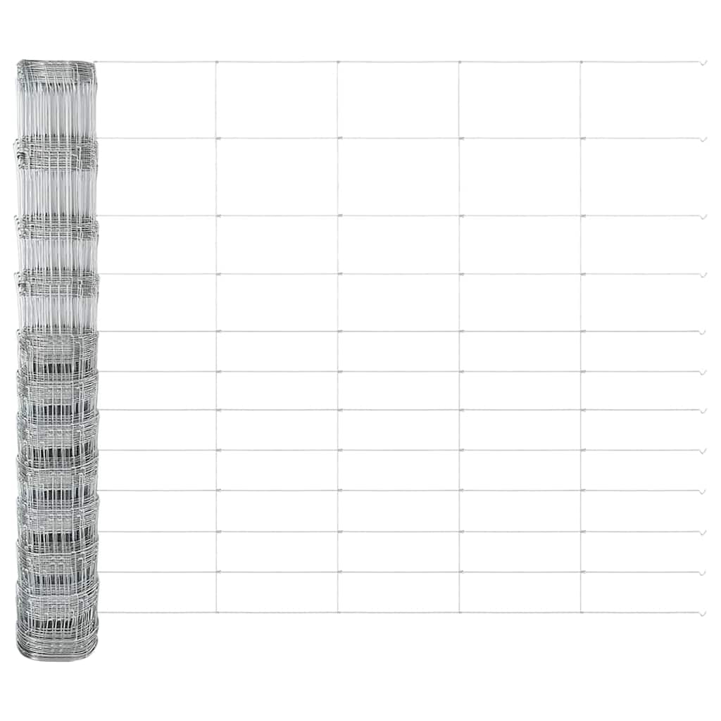 vidaXL Zaunpfosten Galvanisiert 50 x 1,4 m Stahl