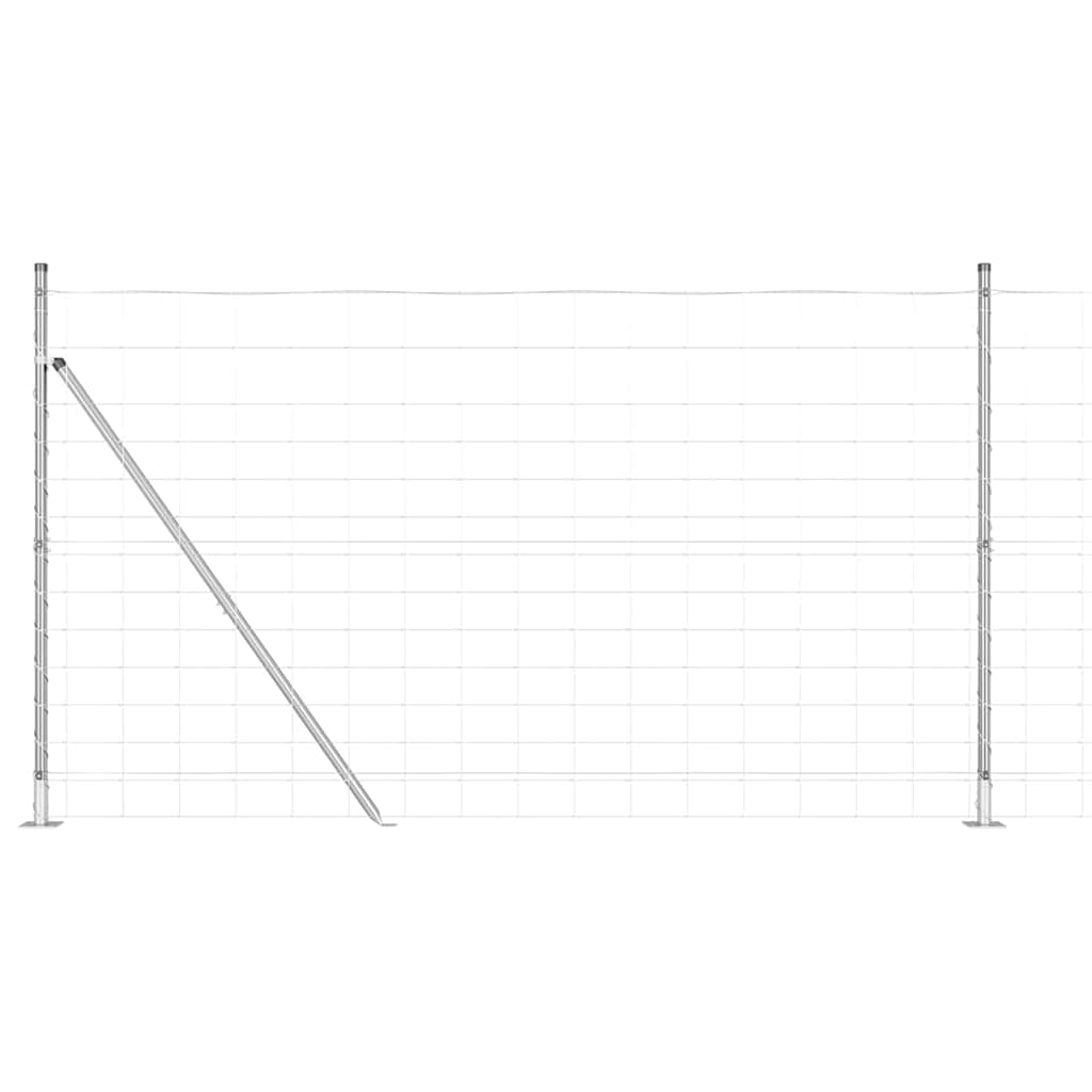 vidaXL Zaunpfosten Galvanisiert 50 x 1,4 m Stahl