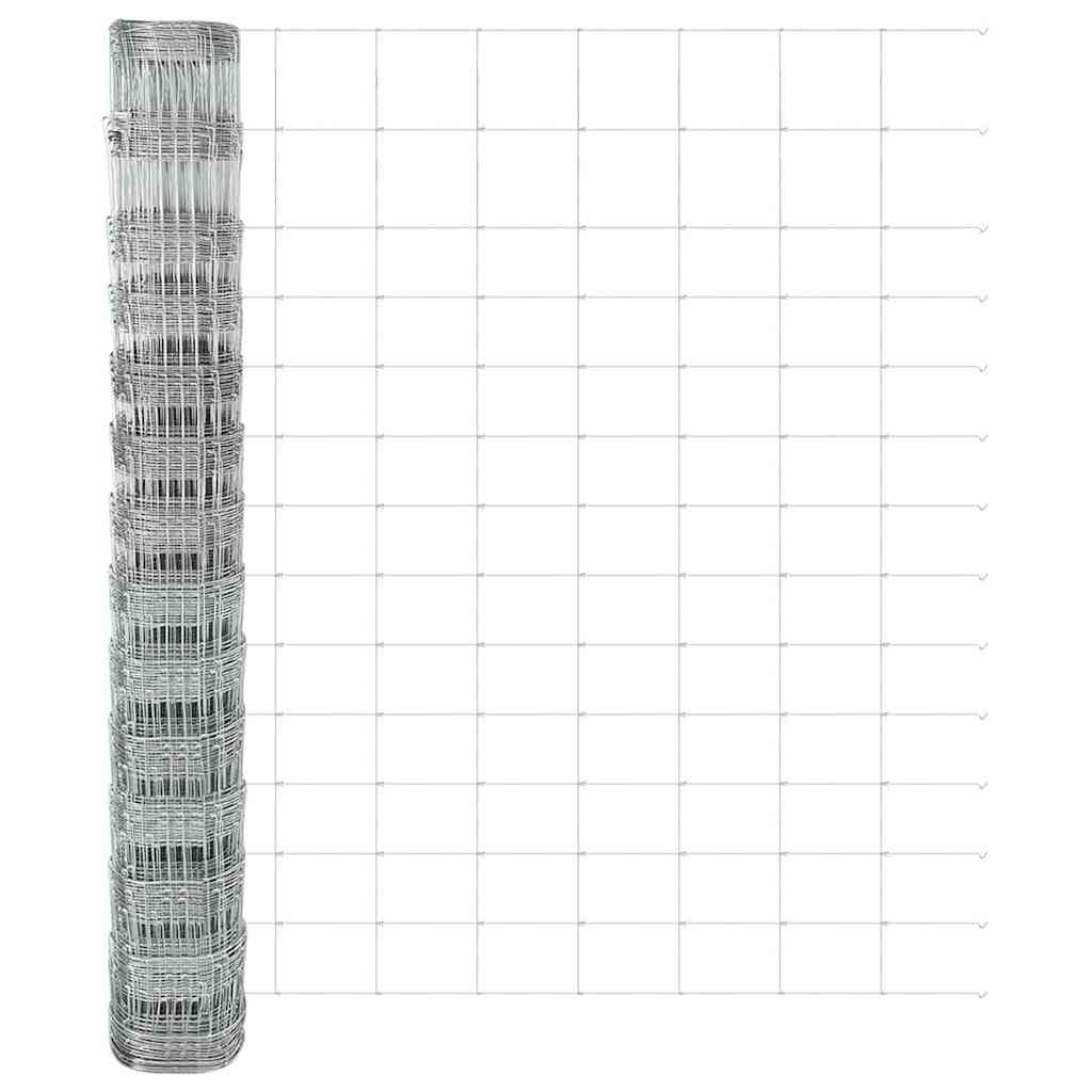 vidaXL Zaunpfosten Galvanisiert 50 x 1,4 m Stahl