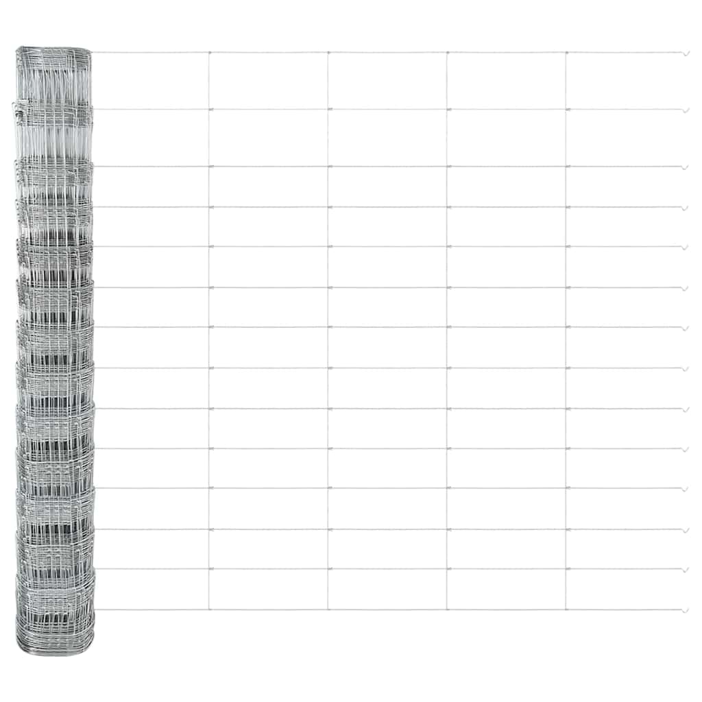 vidaXL Zaunpfosten Galvanisiert 50 x 1,4 m Stahl