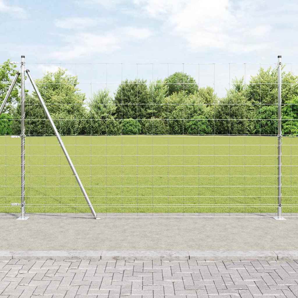 vidaXL Zaunpfosten Galvanisiert 50 x 1,5 m Stahl