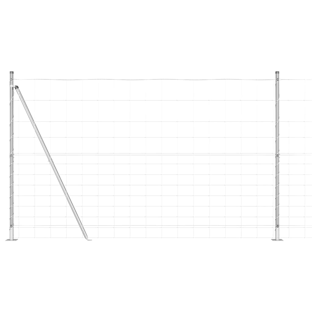 vidaXL Zaunpfosten Galvanisiert 50 x 1,5 m Stahl