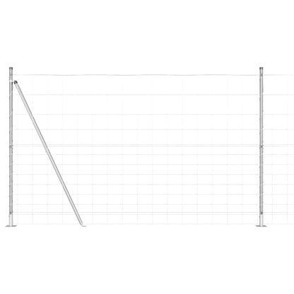 vidaXL Zaunpfosten Galvanisiert 50 x 1,5 m Stahl
