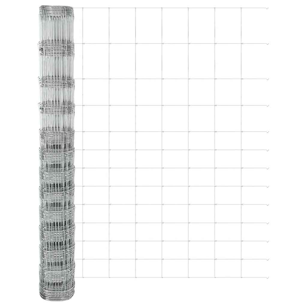 vidaXL Zaunpfosten Galvanisiert 50 x 1,5 m Stahl