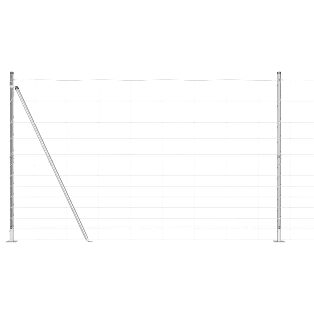 vidaXL Zaunpfosten Galvanisiert 50 x 1,5 m Stahl