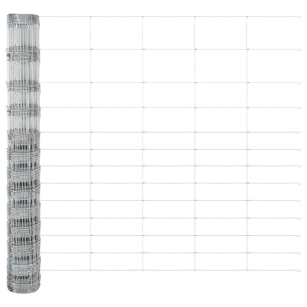 vidaXL Zaunpfosten Galvanisiert 50 x 1,5 m Stahl