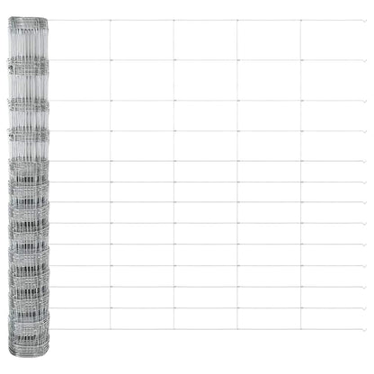 vidaXL Zaunpfosten Galvanisiert 50 x 1,5 m Stahl