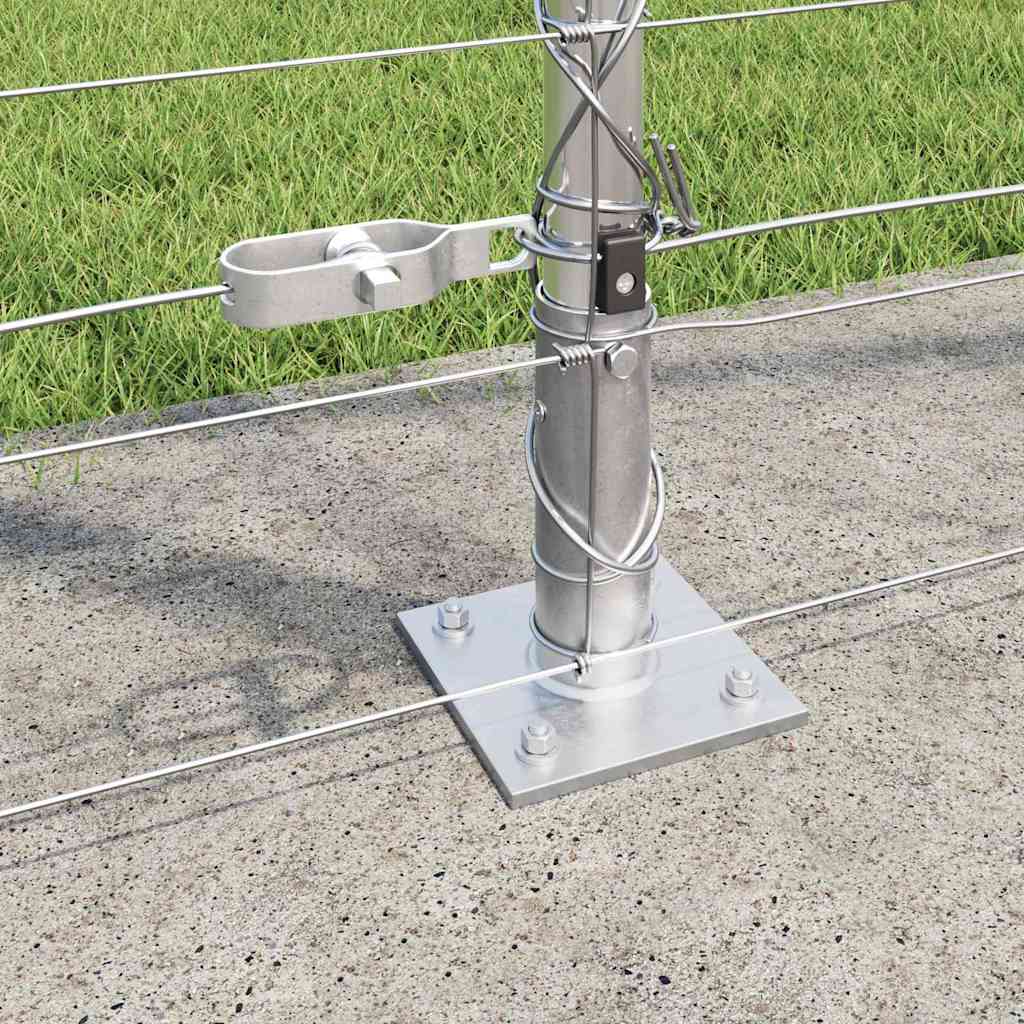 vidaXL Zaunpfosten Galvanisiert 50 x 1,6 m Stahl