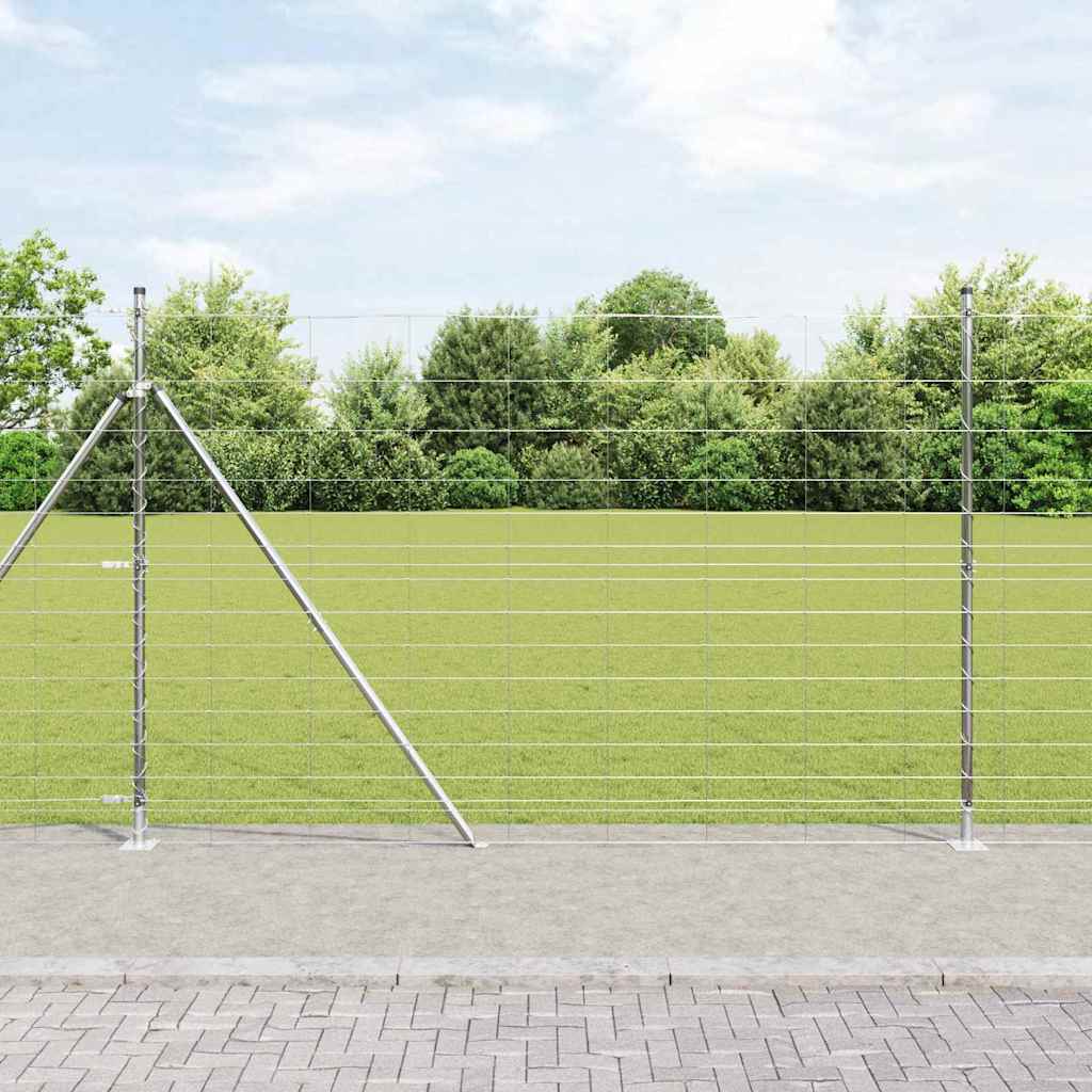 vidaXL Zaunpfosten Galvanisiert 50 x 1,6 m Stahl