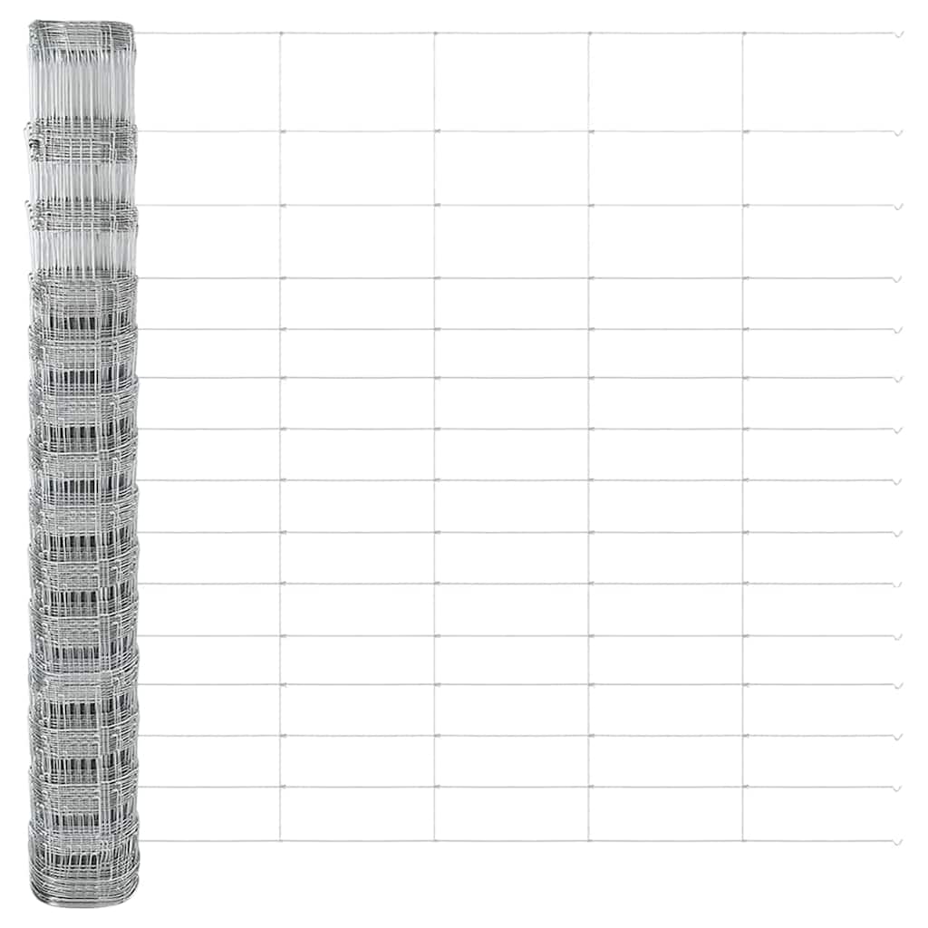 vidaXL Zaunpfosten Galvanisiert 50 x 1,6 m Stahl