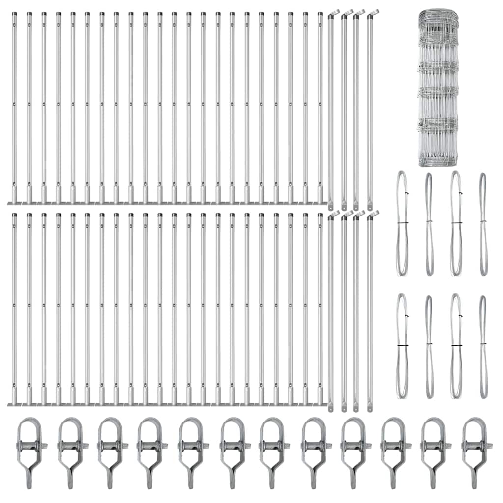 Zaunpfosten Galvanisiert 100 x 0,8 m Stahl