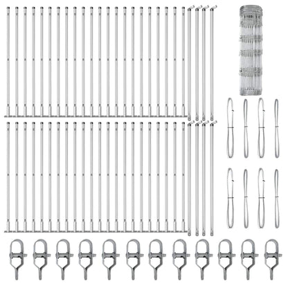 Zaunpfosten Galvanisiert 100 x 0,8 m Stahl