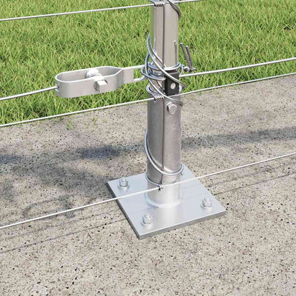 vidaXL Zaunpfosten Galvanisiert 100 x 0,8 m Stahl