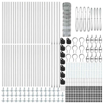 vidaXL Zaunpfosten Galvanisiert 100 x 0,8 m Stahl