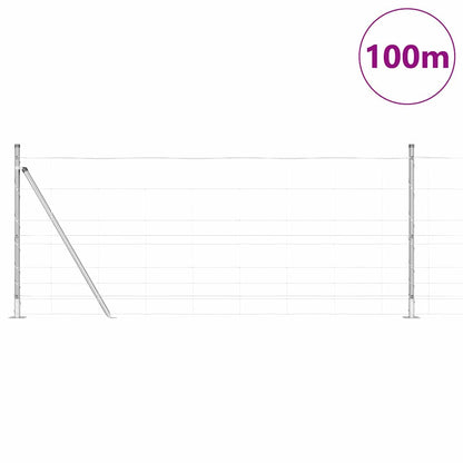 Zaunpfosten Galvanisiert 100 x 1 m Stahl