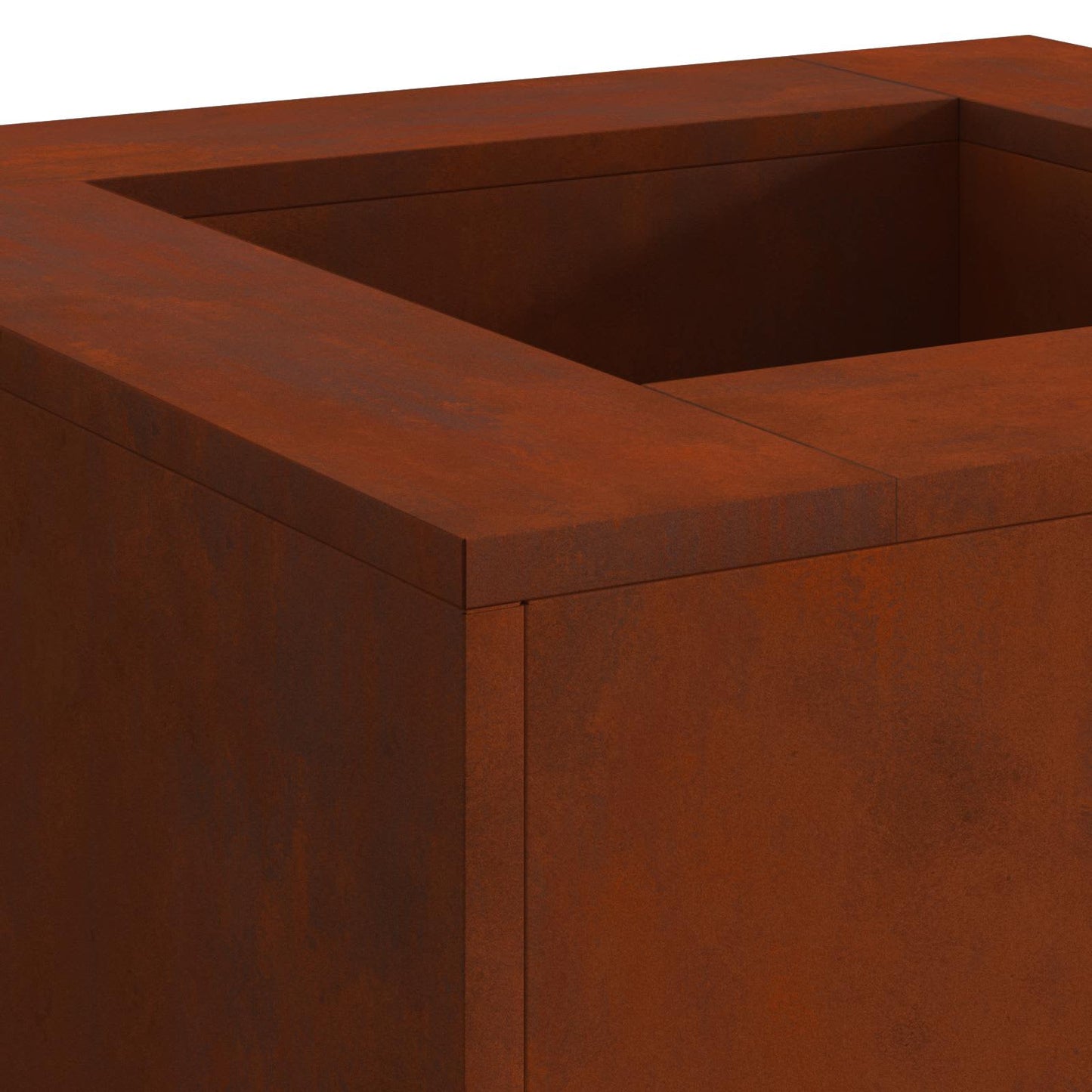 Feuerstelle Braun 80 x 80 x 40 cm Wetterfeststahl