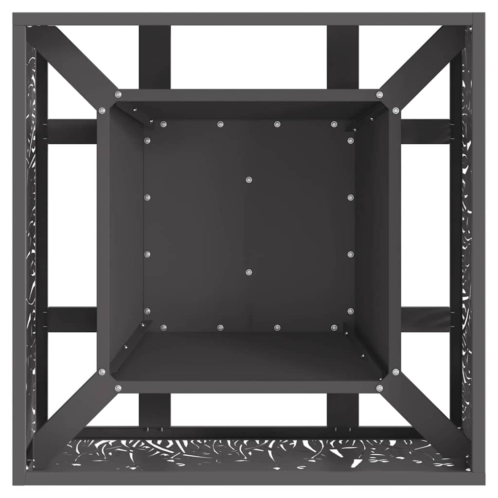 Feuerstelle Schwarz 60 x 60 x 30 cm Stahl