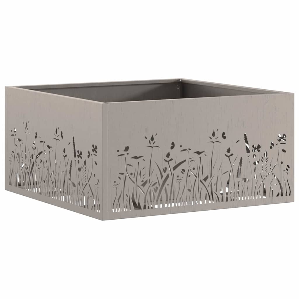 Feuerstelle Braun 60 x 60 x 30 cm Wetterfeststahl