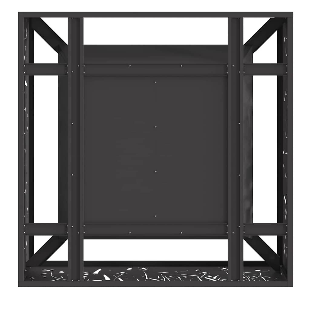 Feuerstelle Schwarz 80 x 80 x 30 cm Stahl