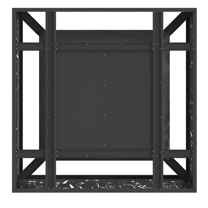 Feuerstelle Schwarz 80 x 80 x 30 cm Stahl