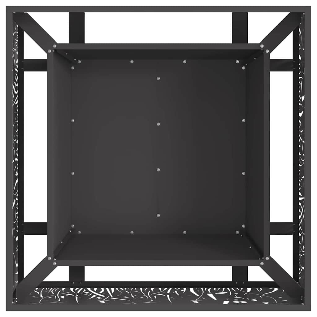 Feuerstelle Schwarz 80 x 80 x 30 cm Stahl