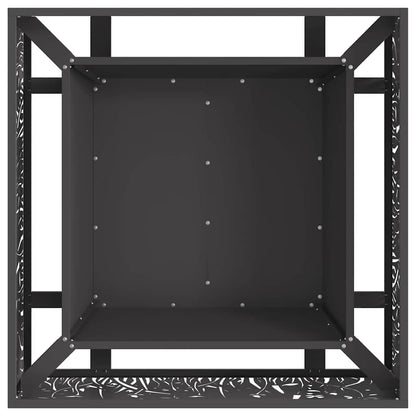 Feuerstelle Schwarz 80 x 80 x 30 cm Stahl