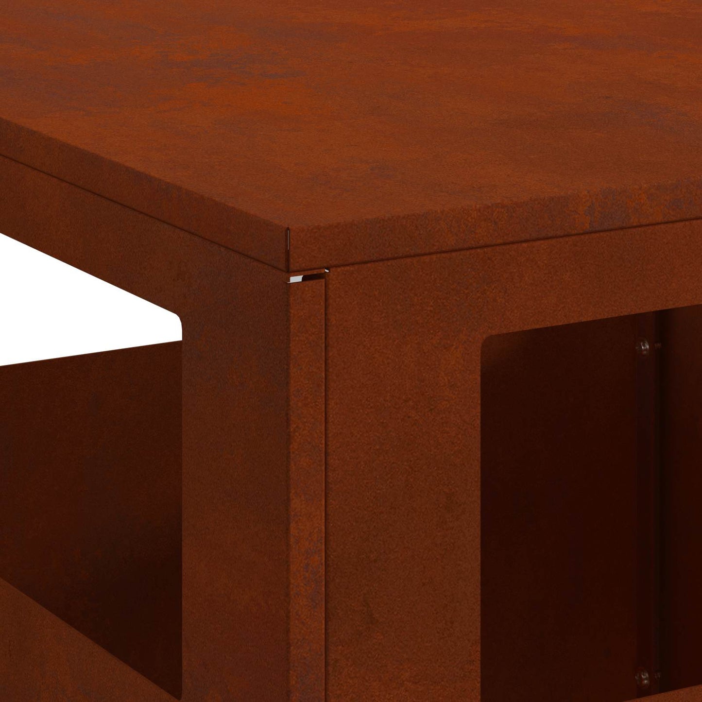 Feuerstelle Braun 50 x 50 x 100 cm Stahl