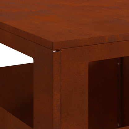 Feuerstelle Braun 50 x 50 x 100 cm Stahl