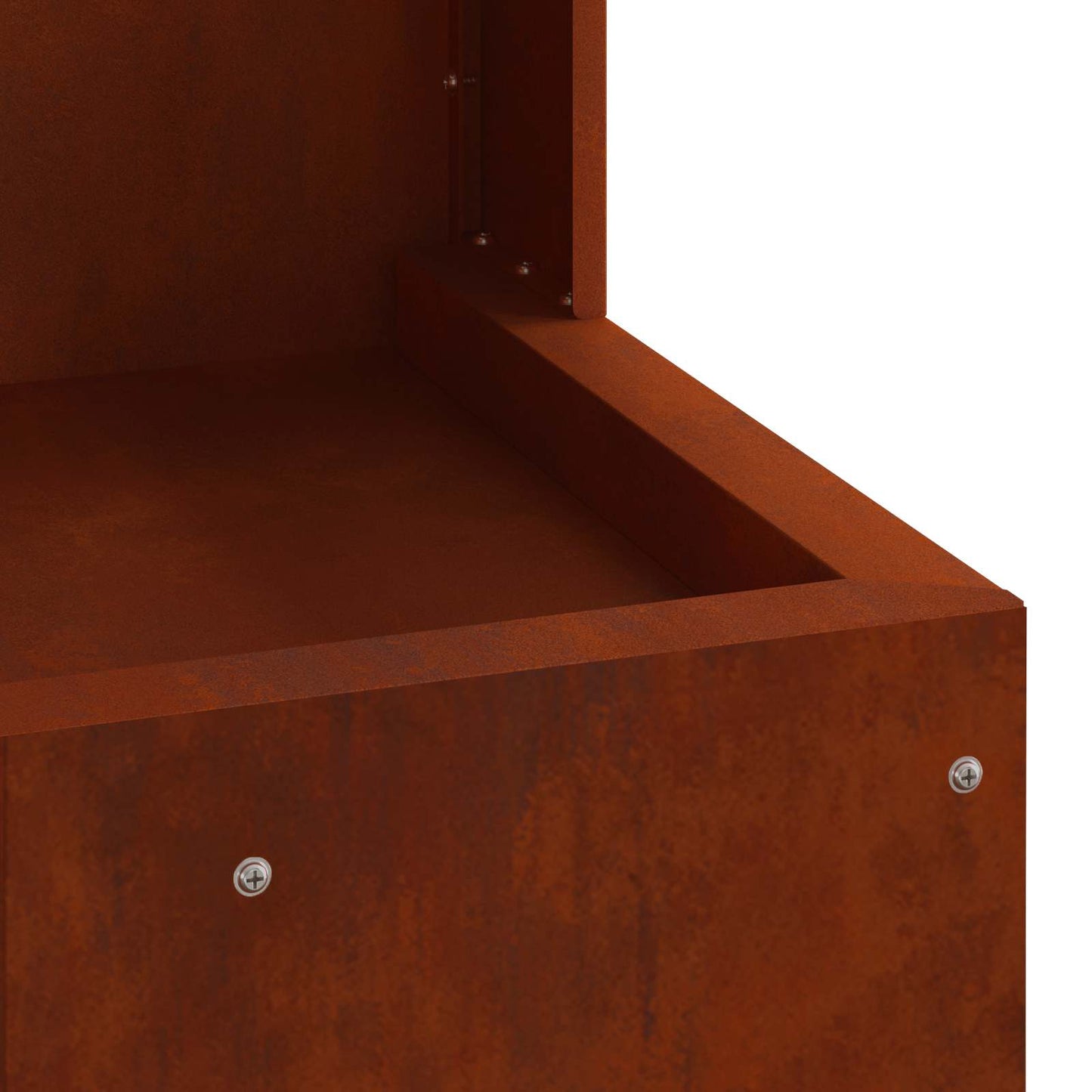 Feuerstelle Braun 50 x 50 x 100 cm Stahl