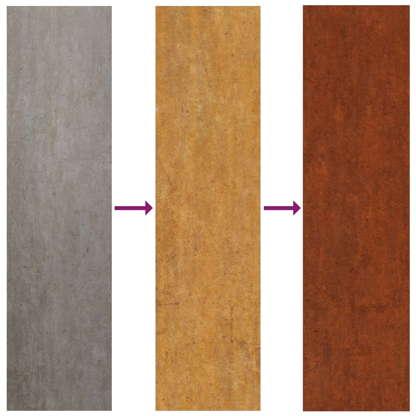 Feuerstelle Braun 50 x 50 x 100 cm Stahl