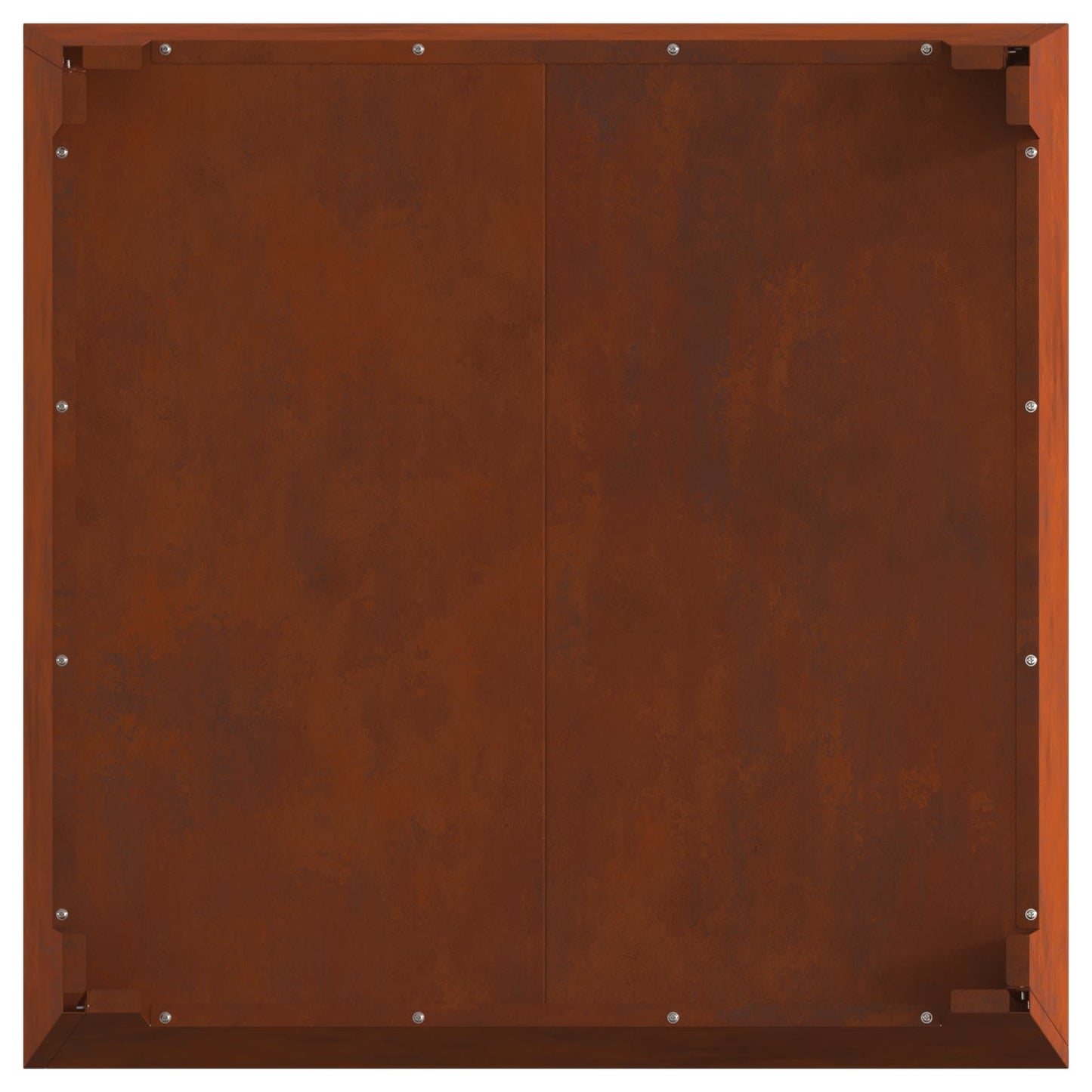 Feuerstelle Braun 80 x 80 x 43 cm Wetterfeststahl