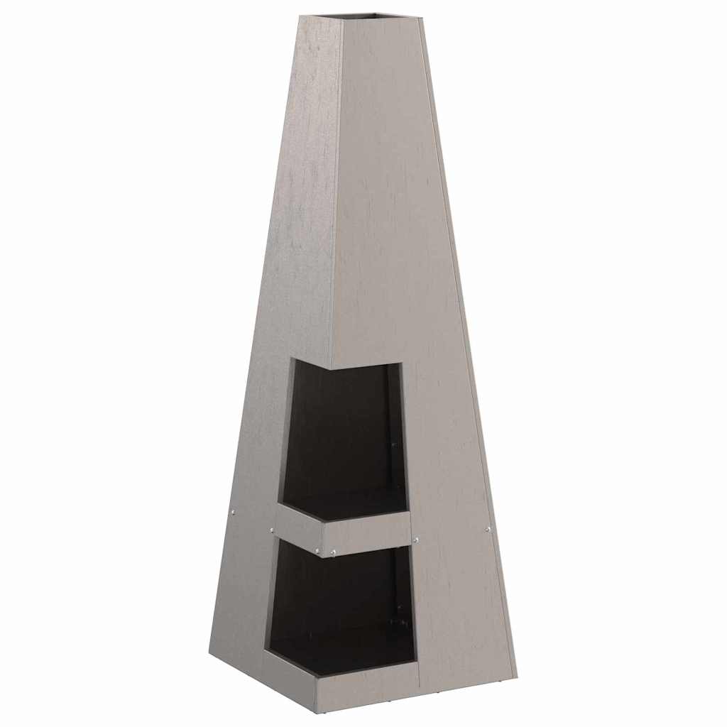 Feuerstelle Braun 35 x 35 x 100 cm Wetterstahl