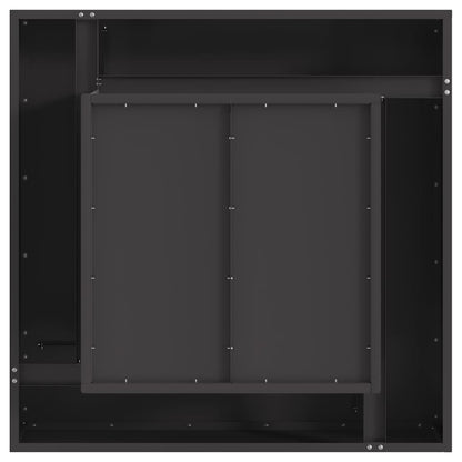 Feuerstelle Schwarz 80 x 80 x 40 cm Stahl
