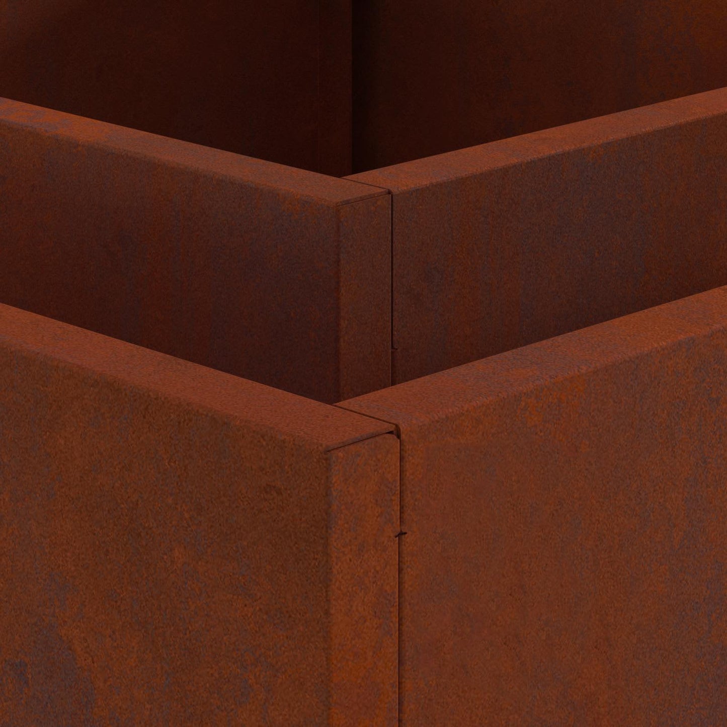 Feuerstelle Braun 60 x 60 x 30 cm Wetterfeststahl