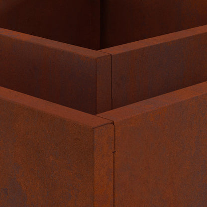 Feuerstelle Braun 60 x 60 x 30 cm Wetterfeststahl