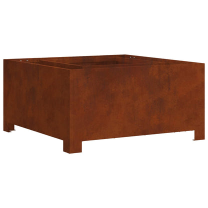 Feuerstelle Braun 60 x 60 x 30 cm Wetterfeststahl