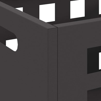 Feuerstelle Schwarz 50 x 30 x 40 cm Stahl