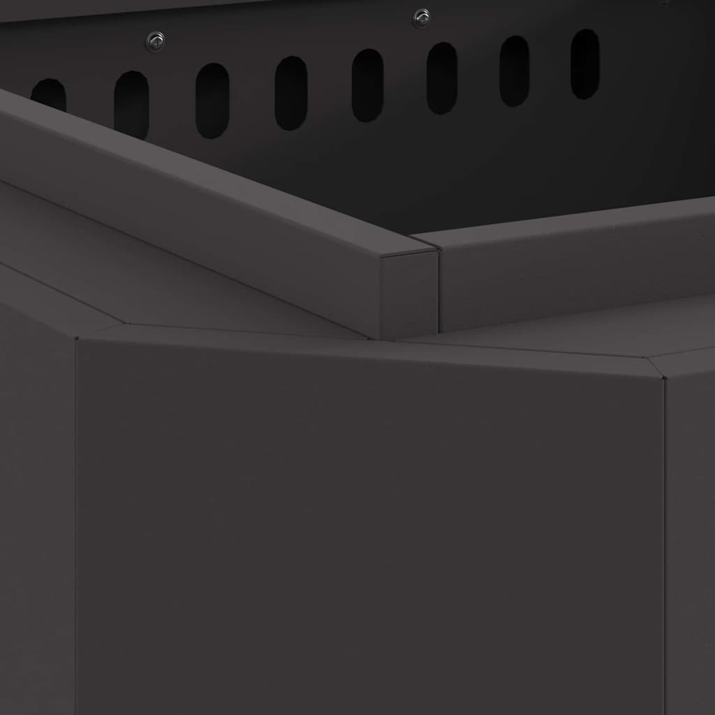 Rauchfreier Feuerkorb Schwarz 58 x 58 x 51 cm