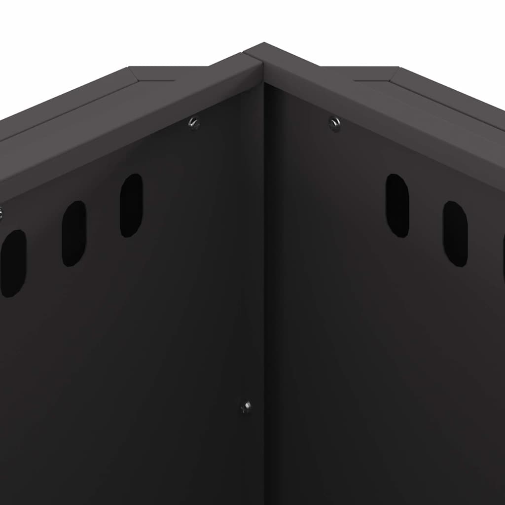 Rauchfreier Feuerkorb Schwarz 58 x 58 x 51 cm