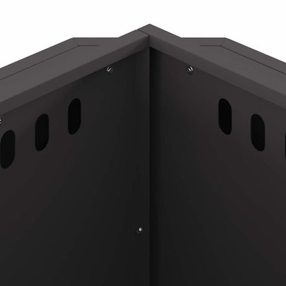 Rauchfreier Feuerkorb Schwarz 58 x 58 x 51 cm