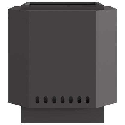 Rauchfreier Feuerkorb Schwarz 48 x 48 x 51 cm Stahl