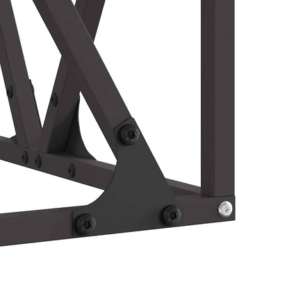 Feuerstelle Schwarz 50 x 50 x 35 cm Stahl