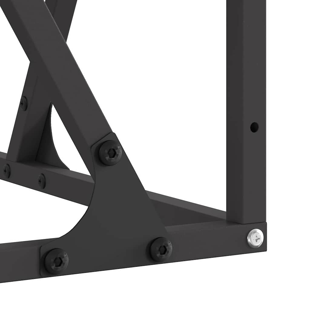 Feuerstelle Schwarz 80 x 80 x 40 cm Stahl