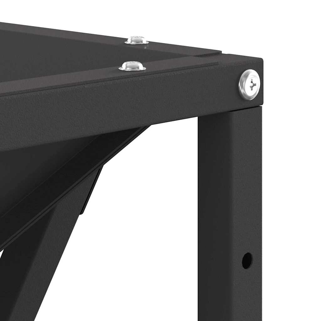 Feuerstelle Schwarz 80 x 80 x 40 cm Stahl