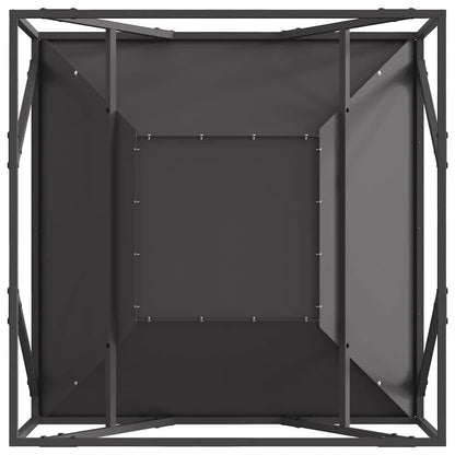 Feuerstelle Schwarz 80 x 80 x 40 cm Stahl