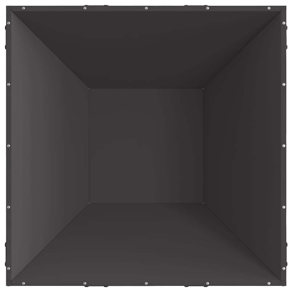 Feuerstelle Schwarz 80 x 80 x 40 cm Stahl