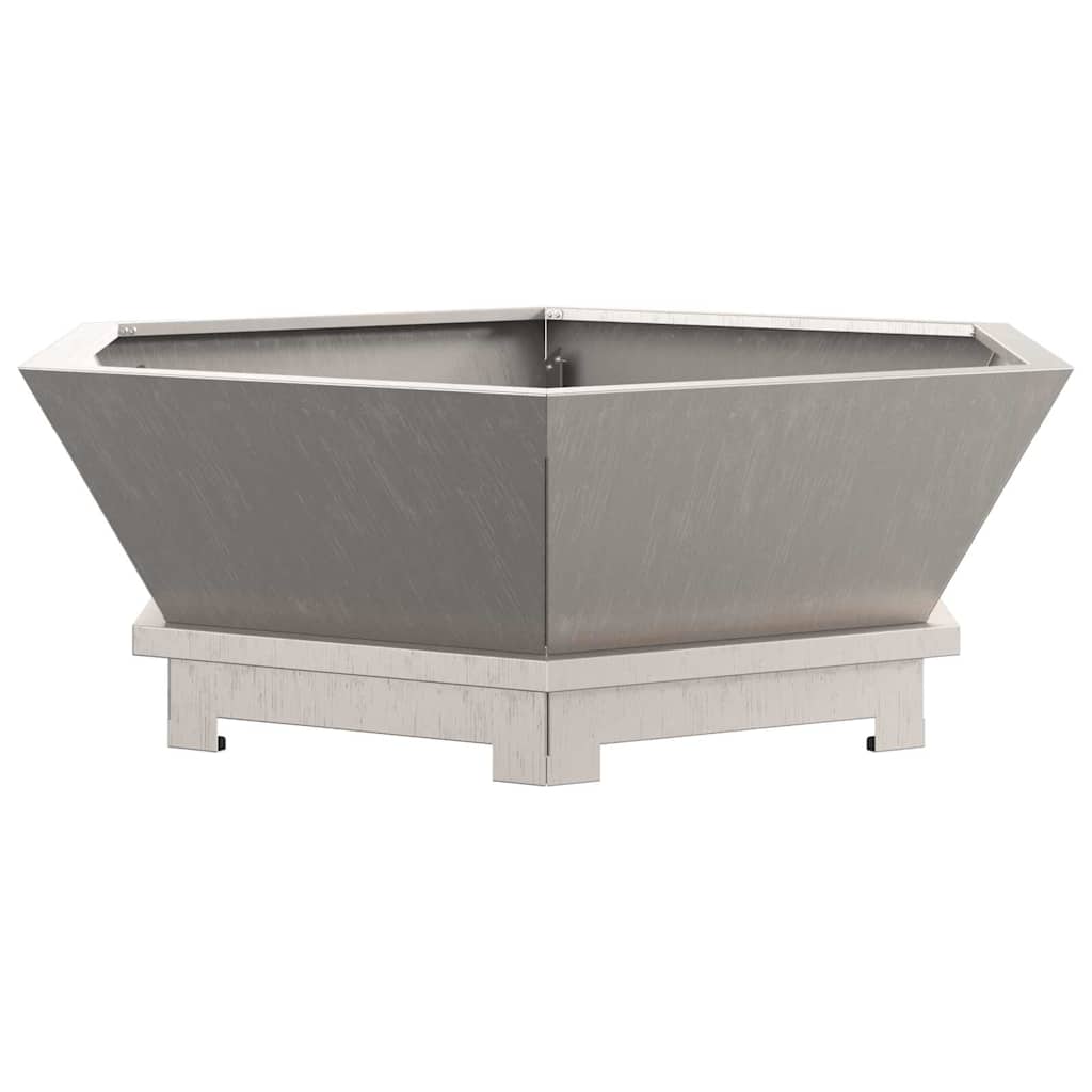 Feuerstelle Braun 75 x 75 x 28 cm Wetterfeststahl