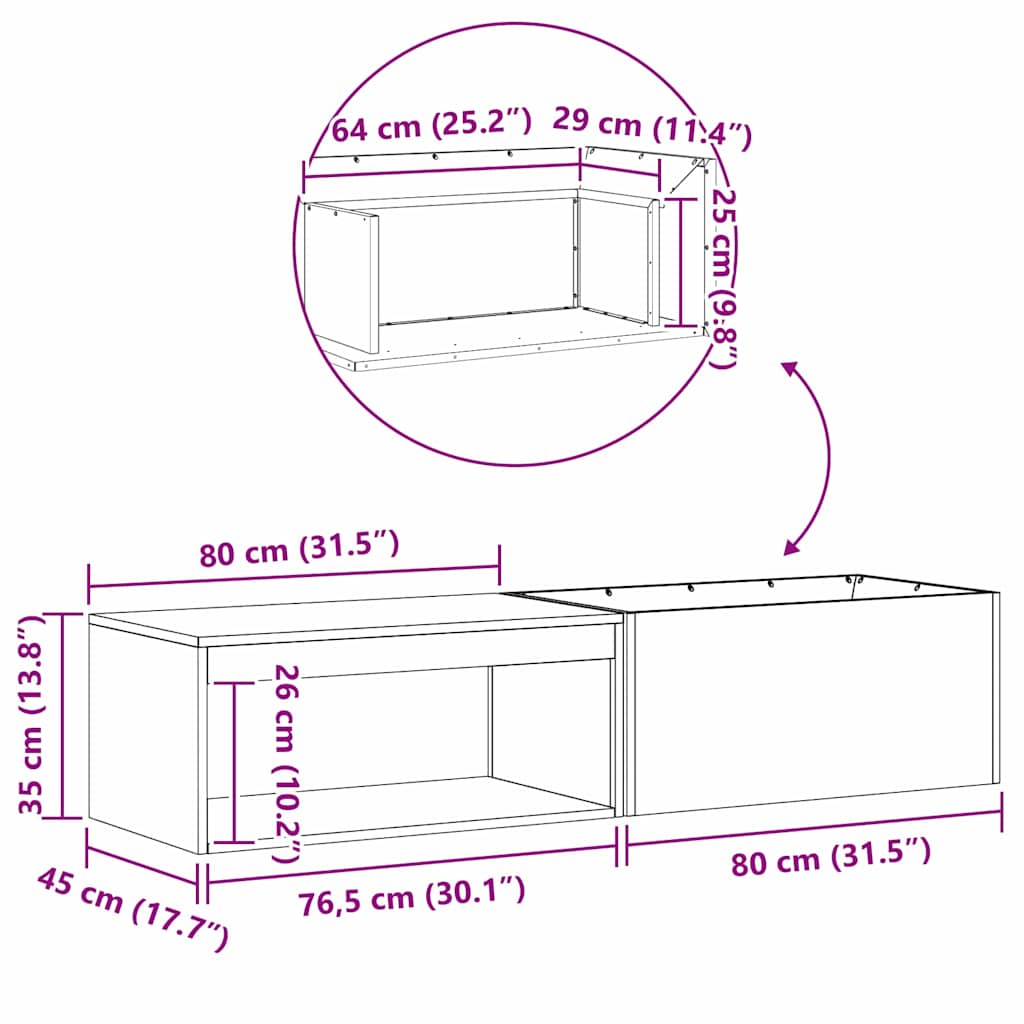 Feuerstelle Schwarz 160 x 45 x 35 cm Stahl